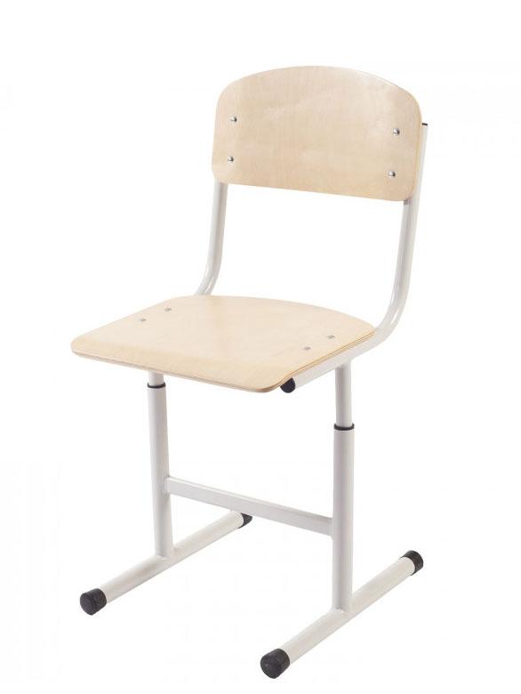 Стілець Т-подібний на круглій металевій трубі, регулюється на ростові групи №4-6, АЛМАНТ, 391х441х740-820 мм